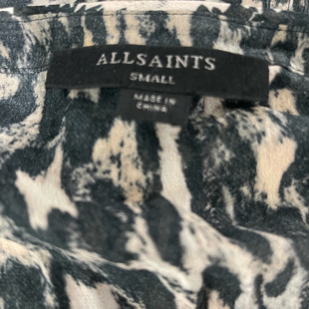 Allsaints Claria Animal Print Dress Size Small - Picture 8 of 16